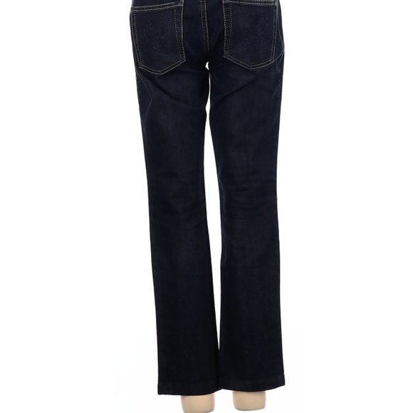 J.Crew Jeans👖 Blue Tory Straight Leg Super Low Rise Waist Sz 25 #176 - Picture 4 of 4